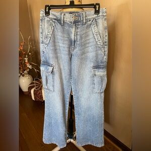 Aeropostale Womens Light Blue Relaxed high rise Jeans size S REG